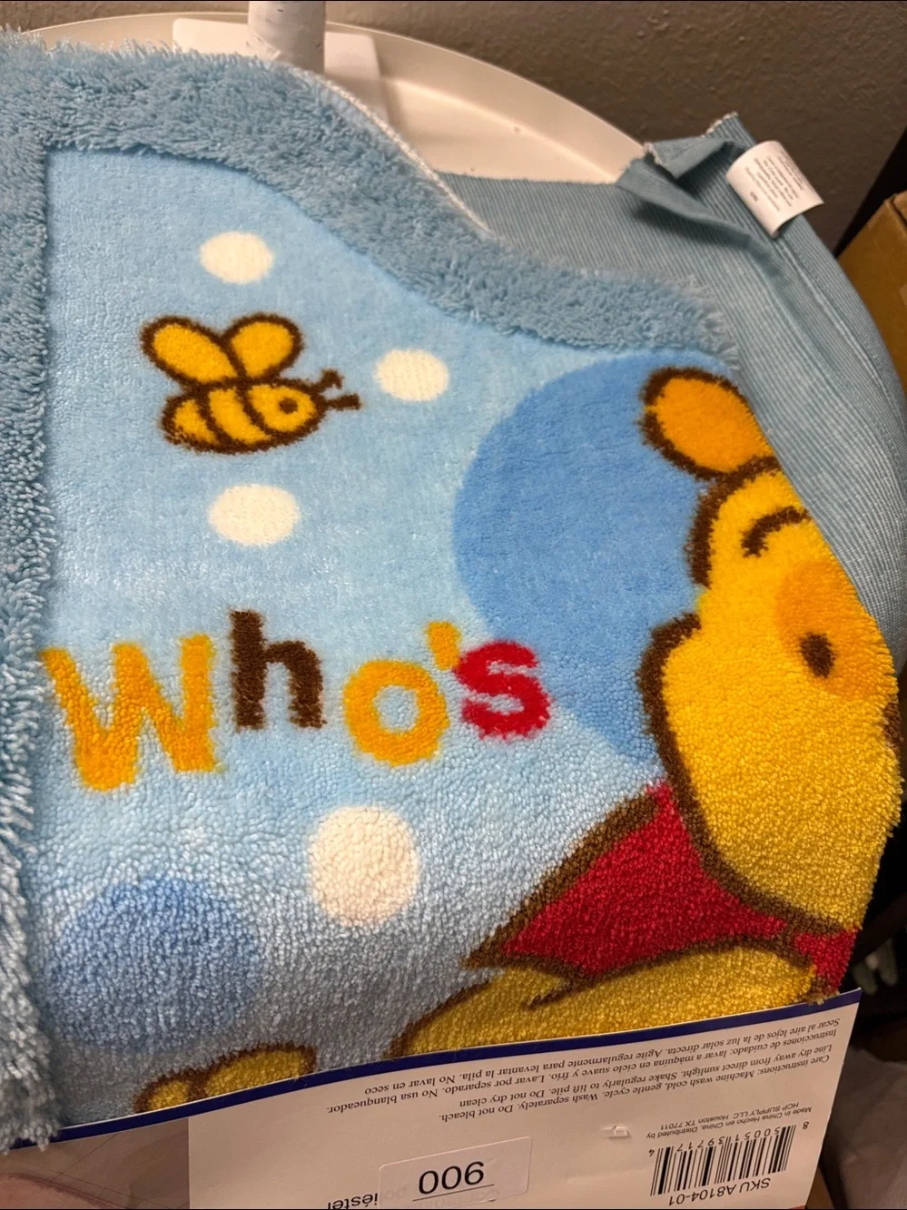 Winnie the Pooh, U SHAPED bathroom rug mat